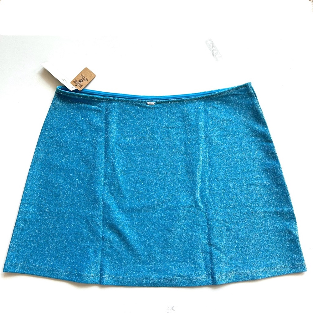 🆕 PINK Victoria’s Secret Swim Shimmer Cover-up Mini Skirt - Picture 7 of 12